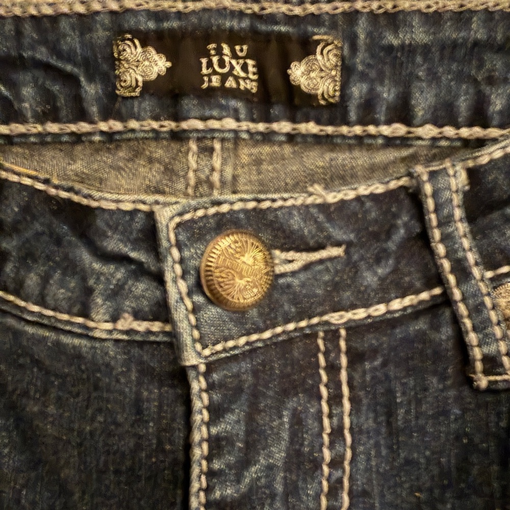 Luxe Dark Blue Denim Jeans